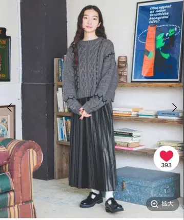 미사용품 니코앤드 케이블 짜임 니트 M 사이즈