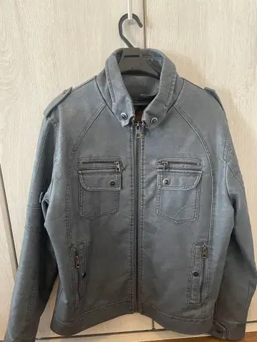 [ 즉시 구매 OK ] 남성용 라이더 자켓 그레이 계열 밀리터리풍 블루종