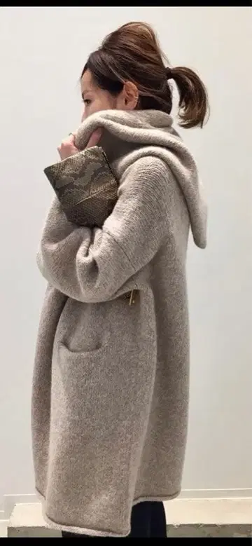 새상품급 로렌 마누지안 LAUREN MANOOGIAN 니트 코트