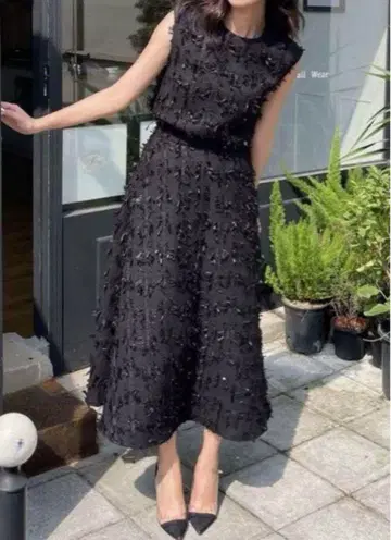 birthdaybash 스커트 슬리브리스 셋업