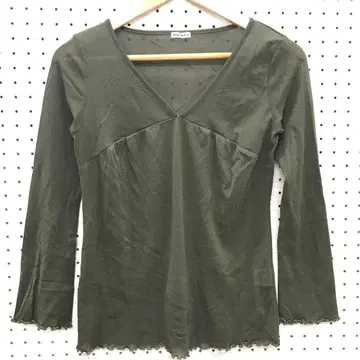 로맨틱 그런지 구제 의류 락 프릴 V넥 파워넷 상의