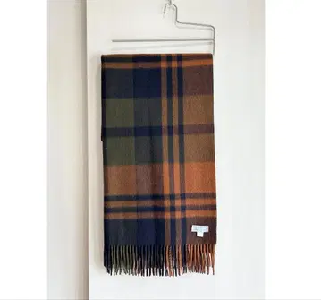 Joshua Ellis 캐시미어 스톨 대형 머플러 체크