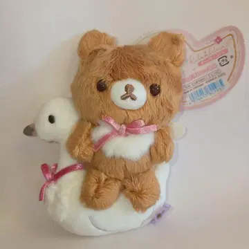 갈색 곰  백조 리락쿠마 키링 백조