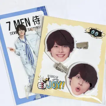 미개봉 미사용 야바나 레이 헤어 클립 7 MEN 사무라이 스티커