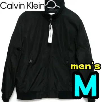 [ 새상품 ] 캘빈클라인 봄버 자켓 M 남성용 블랙 봄버
