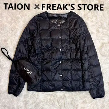 TAION 타이온 버튼 숏 다운 자켓 블랙 L