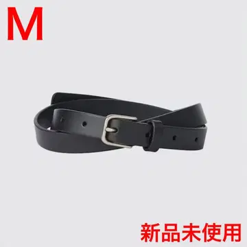 내로우 롱 가죽 벨트 유니클로U 블랙 블랙 M 천연 가죽 유니클로C