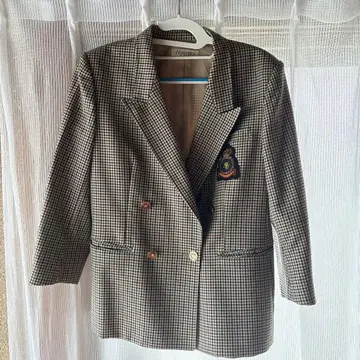 HIROMI'S 체크 무늬 더블 브레스트 자켓 111