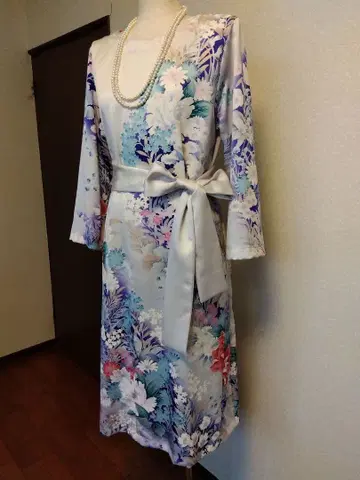 후리소데 리메이크 원피스 순수 실크