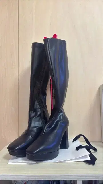 RANDA 롱 부츠 블랙