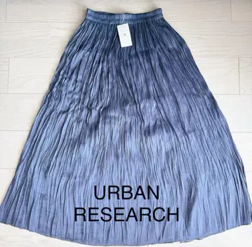 URBAN RESEARCH 샤이니 플리츠 스커트
