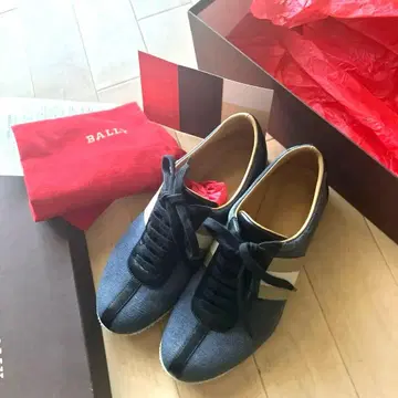 BALLY 스니커즈 네이비/베이지