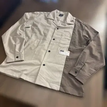 YASUHIRO MIHARA 볼링 셔츠 오픈 카라 셔츠 긴팔