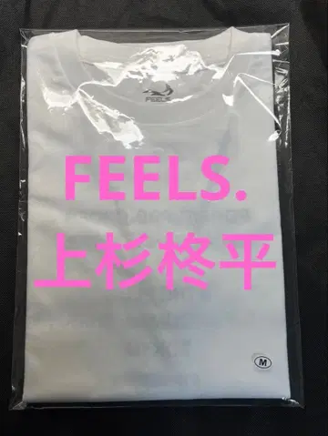 FEELS. 우에스기 슈헤이 팝업 T셔츠 M 사이즈 화이트 미개봉 새상품