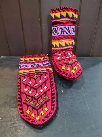 이란제 손뜨개질 룸삭스 (롱) 아크릴 마스레이 마을 [1-7]