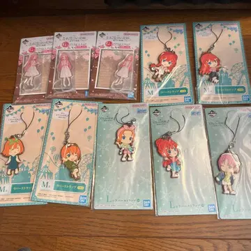 5등분의 신부 제일복권 스트랩 7개 세트 & 아크릴 스탠드 (미개봉)