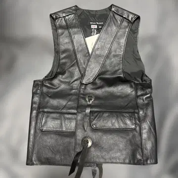 가죽 베스트 M 사이즈 블랙