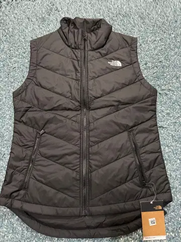 택 포함 미사용 새상품 THE NORTH FACE 블랙 다운 베스트