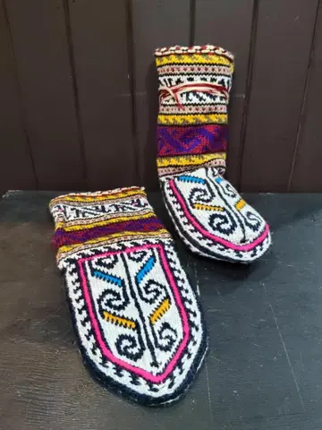 이란제 손뜨개질 룸삭스 (롱) 아크릴 마르슬레이 마을 [1-8]