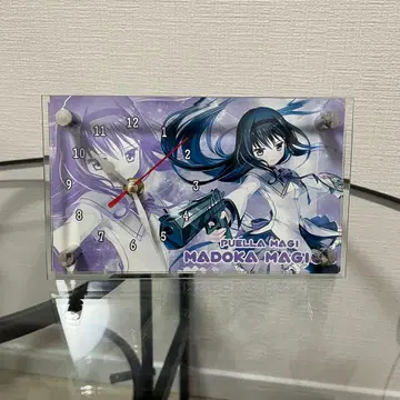마도카 마기카 탁상시계 유리 아케미 호무라 호무호무 마도마기
