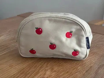 familiar 사과 자수 파우치 베이지