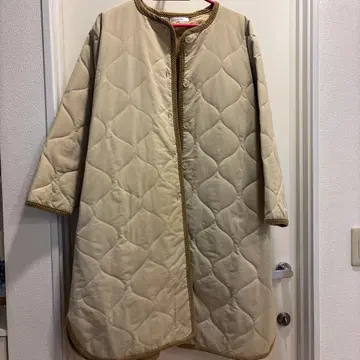 퀼팅 코트 CLN 롱 코트