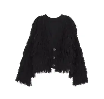 EMODA 볼륨 2WAY 프린지 가디건