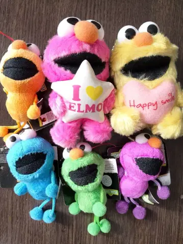 세서미 스트릿 엘모 봉제 인형 6개 세트