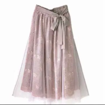 택 포함 미사용! 오샤레 워커 somari 이소재 튤 레이스 스커트