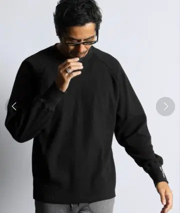 더퍼 오버 사이즈 와플 롱 슬리브 T셔츠 M