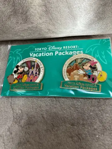 미사용 새상품 디즈니 리조트 핀 배지 세트