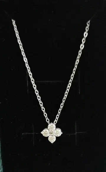 SILVER925 꽃 모티브 목걸이