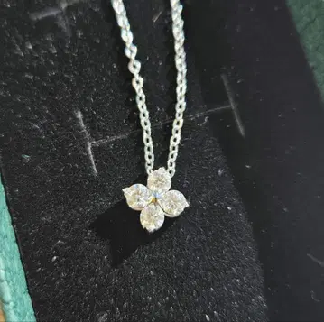 SILVER925 꽃 모티브 목걸이