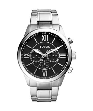 새상품 Fossil FLYNN 크로노그래프 스테인리스 스틸 워치