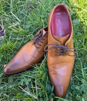 프랑코 조반니 천연 가죽 비즈니스 슈즈