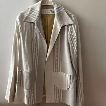 dahl'ia 아이보리 스트라이프 자켓