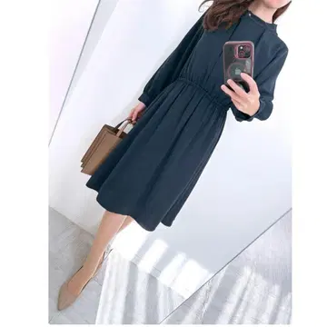 [ 새상품급 ] 유나이티드 애로우즈 프리 사이즈 허리밴딩 워셔블 원피스