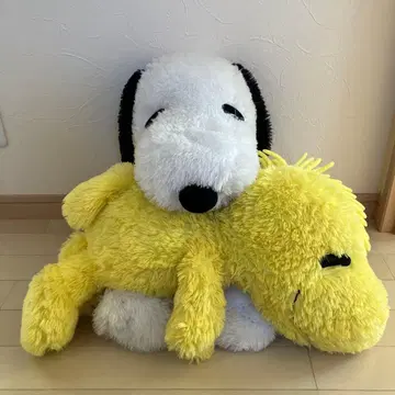 스누피와 우드스탁 봉제 인형 세트