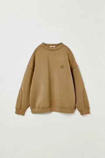 2025aw eaphi LEATHER PATCH SWEATSHIRT