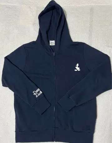 Disney 도널드 덕 집업 후드티 네이비 L 새상품급