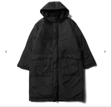 가격 인하 불가 AURALEE 슈퍼 라이트 에어 나일론 패디드 코트 블랙