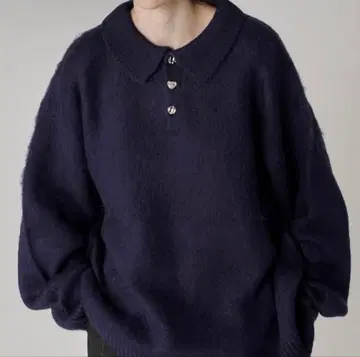 ONCILY 재기 니트 NAVY