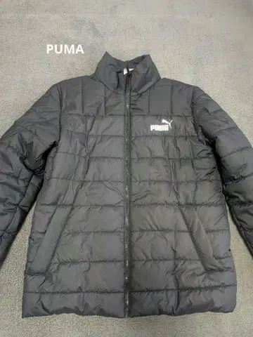 푸마 다운 자켓 남성용 블랙 방한