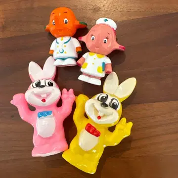 레트로 제약회사 소프트 비닐 인형 세트 사토짱, 사토코짱, 뵤은짱