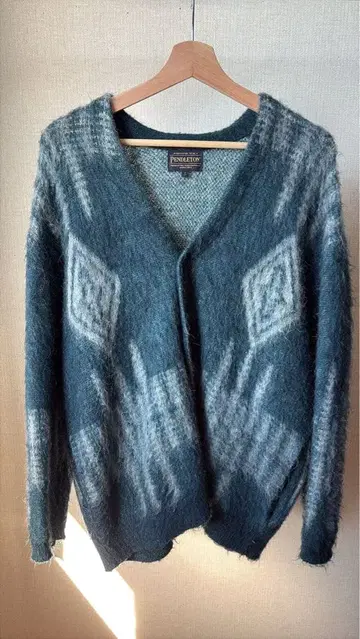 [ 좋은 배색 ] PENDLETON 모헤어 혼방 가디건