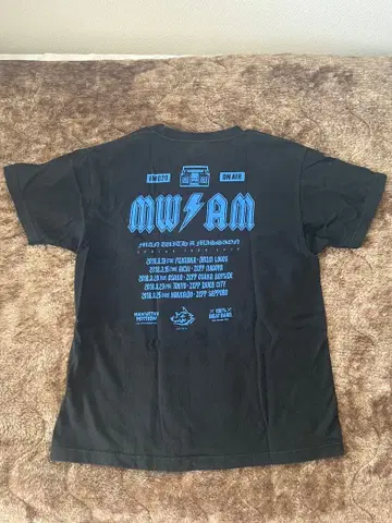 맨위즈 MWAM MAN WITH A MISSION 밴드T 블랙