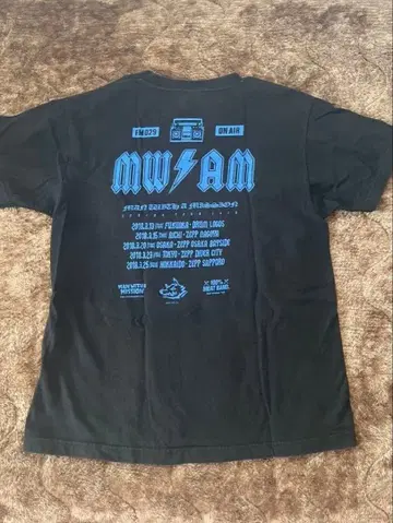 맨위즈 MWAM MAN WITH A MISSION 밴드T 블랙