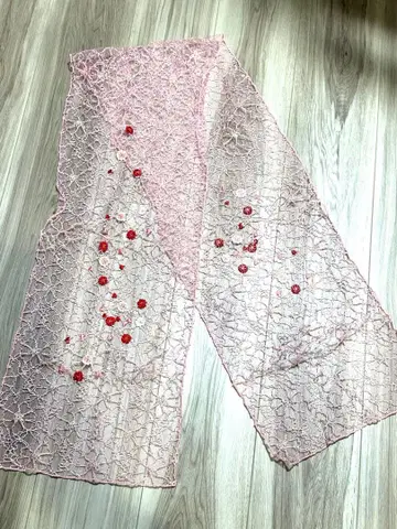 레이스 오비 장식 천