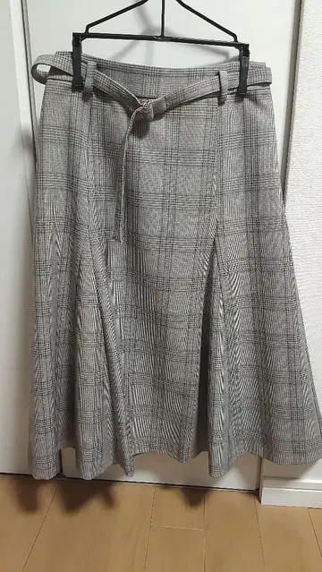 체크 플리츠 스커트 벨트 포함 Index S 사이즈