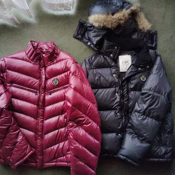 RUSS-K 다운 자켓 L 사이즈 블랙 빨간색